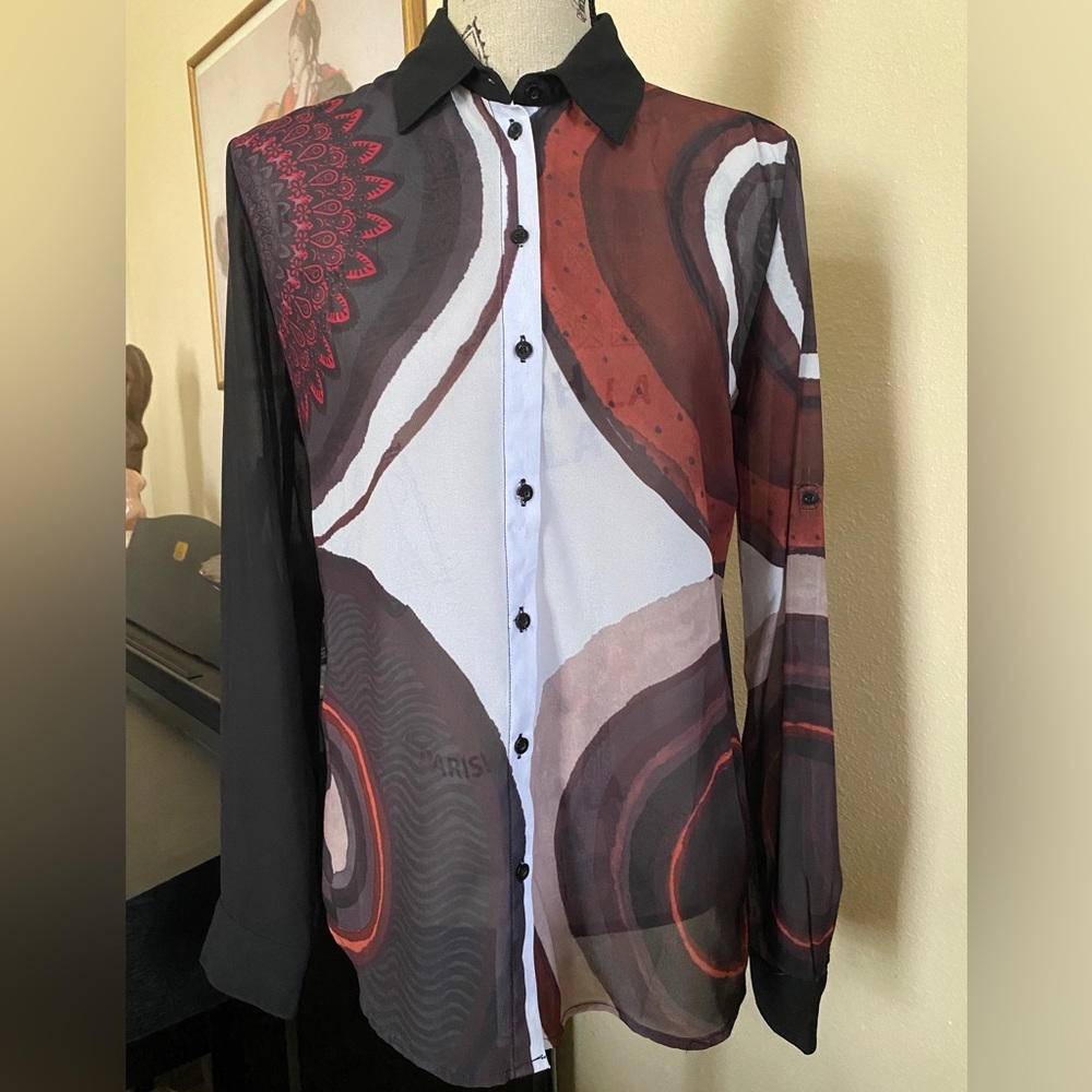 Desigual Sheer Blouse